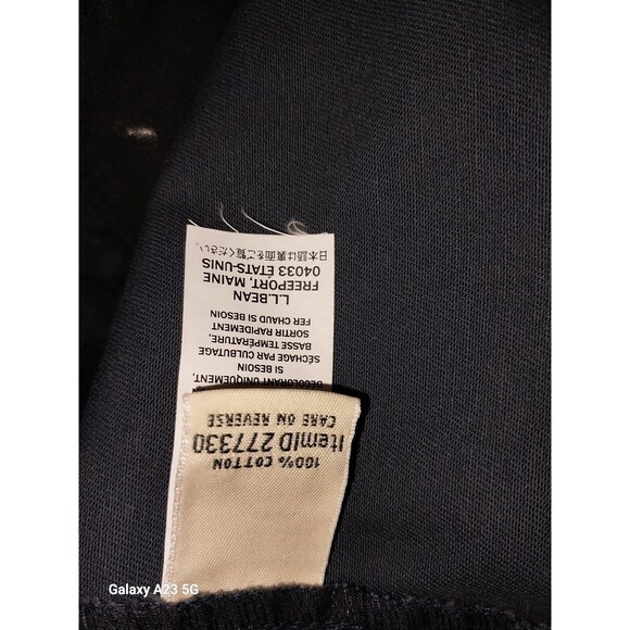 L.L. Bean Classic Fit Wrinkle Free Cotton Chino Navy 10 Regular - Picture 10 of 11